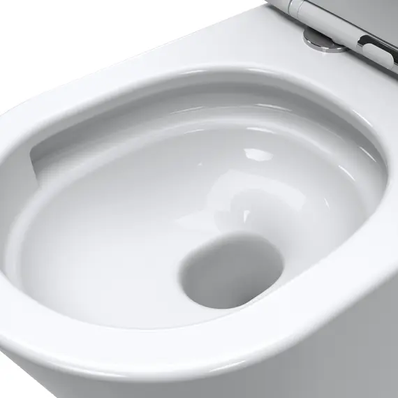 Унитаз приставной безободковый с сиденьем и смывом TORNADO BelBagno FLAY-TOR BB1003CB-TOR/SC