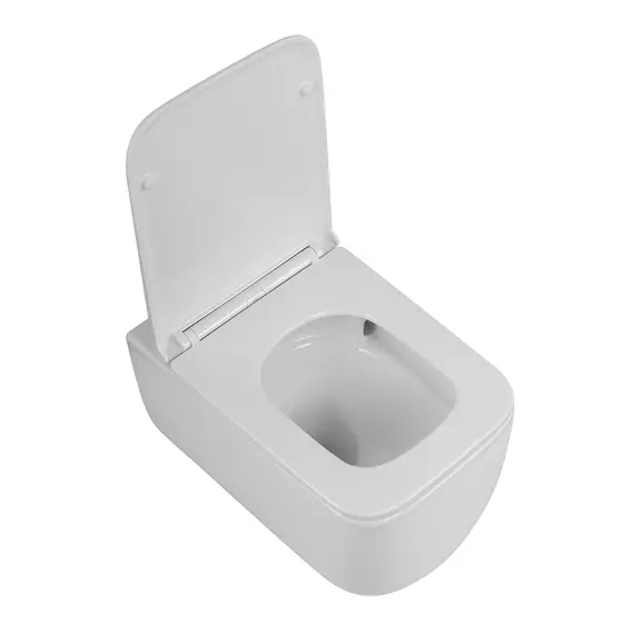 Унитаз подвесной безободковый с сиденьем BelBagno LUCE BB076CH-TOR/SC