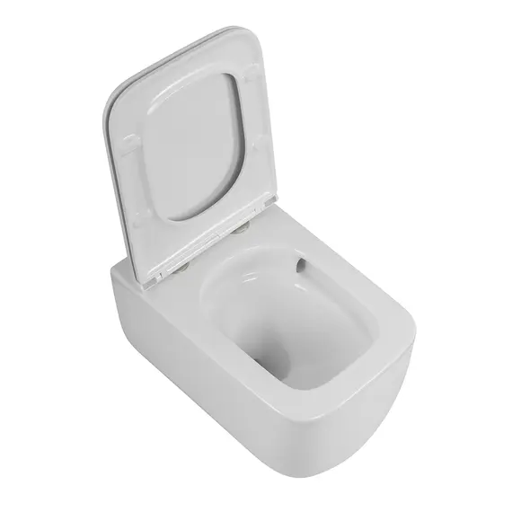 Унитаз подвесной безободковый с сиденьем BelBagno LUCE BB076CH-TOR/SC