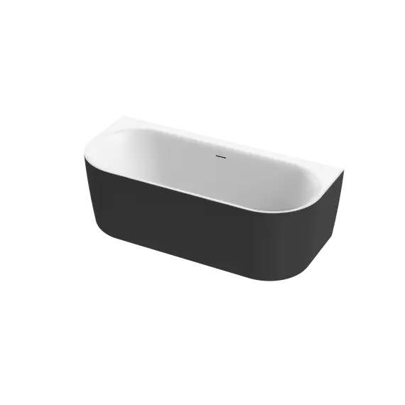 Акриловая ванна CEZARES METAURO-INT-Wall-180-80-60-B-W-MATT