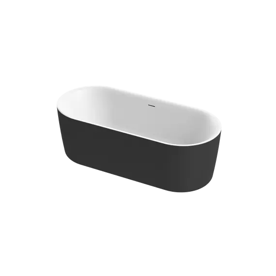 Акриловая ванна CEZARES METAURO-INT-Central-180-80-60-B-W-MATT