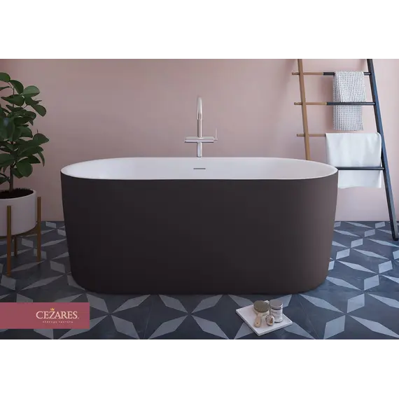 Акриловая ванна CEZARES METAURO-INT-Central-180-80-60-B-W-MATT