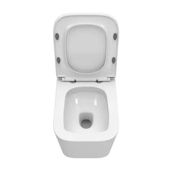 Унитаз подвесной безободковый с сиденьем и смывом TORNADO BelBagno DUE-TOR BB5171CH-TOR/SC