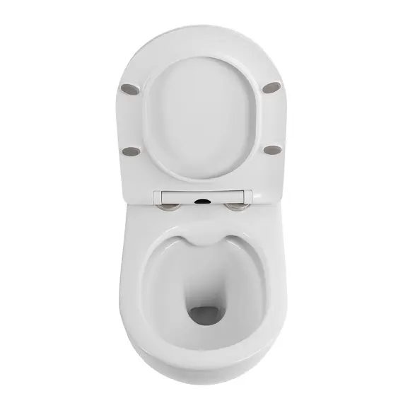 Унитаз подвесной безободковый с сиденьем BelBagno UNO 2.1 BB7006CHR/SC