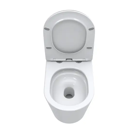 Унитаз приставной безободковый с сиденьем и смывом TORNADO BelBagno FLAY-TOR BB1003CB-TOR/SC