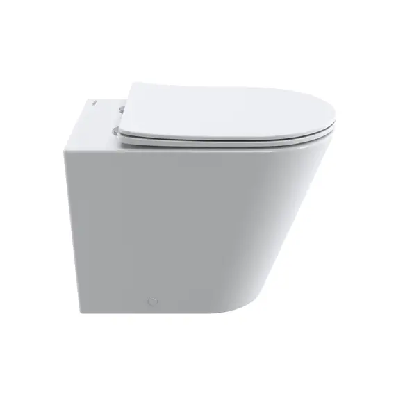 Унитаз приставной безободковый с сиденьем и смывом TORNADO BelBagno FLAY-TOR BB1003CB-TOR/SC