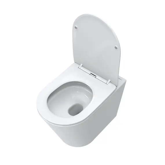 Унитаз приставной безободковый с сиденьем и смывом TORNADO BelBagno FLAY-TOR BB1003CB-TOR/SC