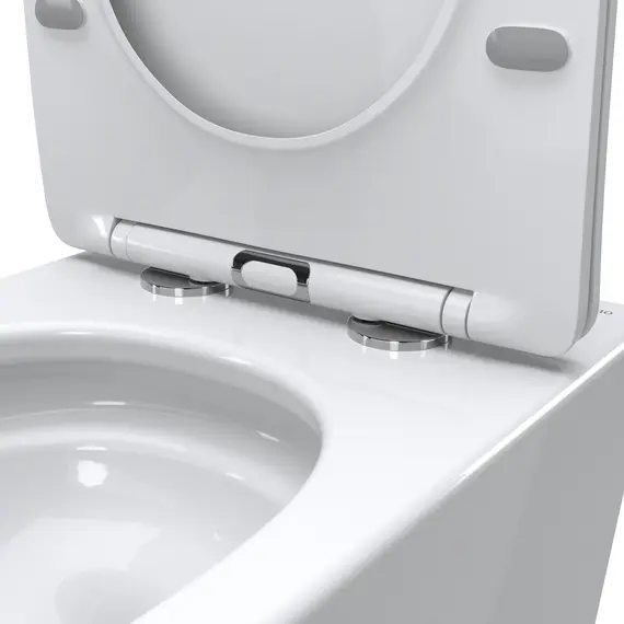 Унитаз приставной безободковый с сиденьем и смывом TORNADO BelBagno FLAY-TOR BB1003CB-TOR/SC