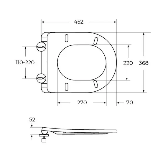 Унитаз подвесной Cezares безободковый с сиденьем и смывом TORNADO STREAM