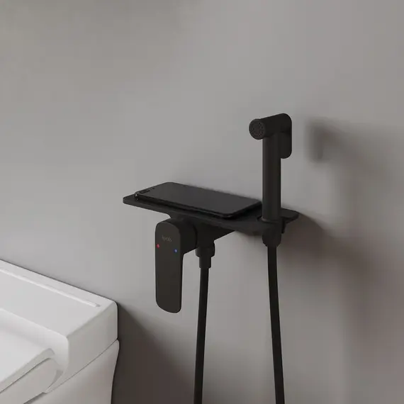 Гигиенический душ  IDDIS AXEBLSHi08 черный матовый