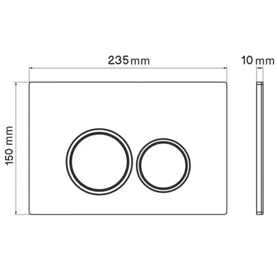 Кнопка для инсталляции ACWEN золото матовое