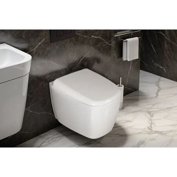 Унитаз Ceruttispa CT10613  ROMINA Aria Tornado подвесной безободковый со смывом торнадо