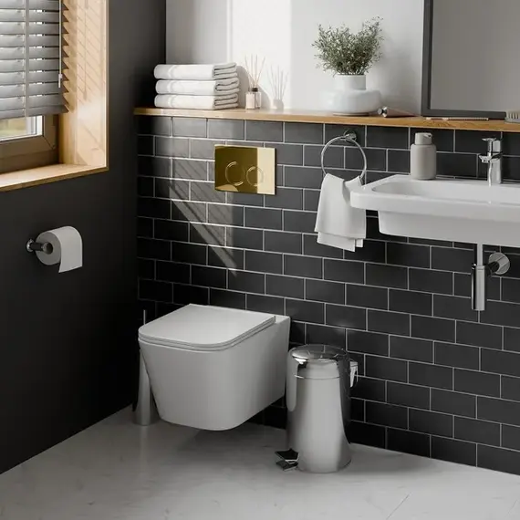 Кнопка для инсталляции ACWEN золото матовое