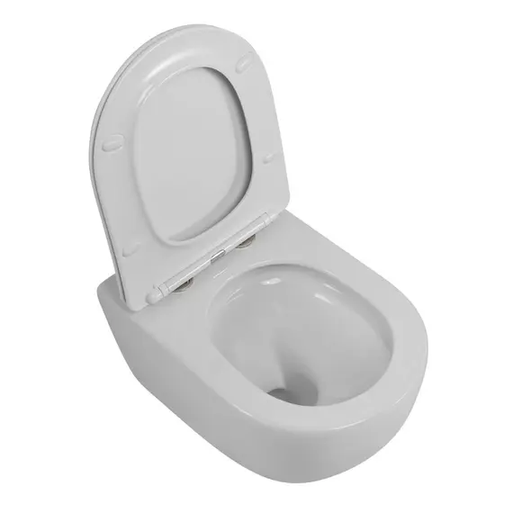 Унитаз подвесной Cezares безободковый с сиденьем и смывом TORNADO STREAM