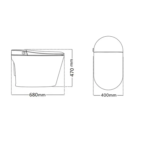 Унитаз Ceruttispa CT10617  ESTER Smart напольный с дистанционным управлением