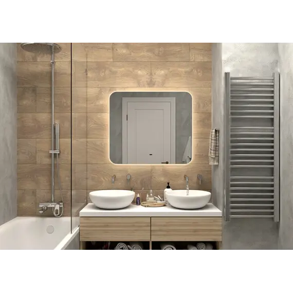 Зеркало ACWEN "Burzhe Led" с бесконт.сенсором, комб.подсветка