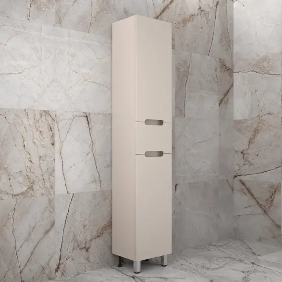 Колонна напольная "Матис" 36 см 1 ящик, КРЕМ, PLUS, ЭМАЛЬ