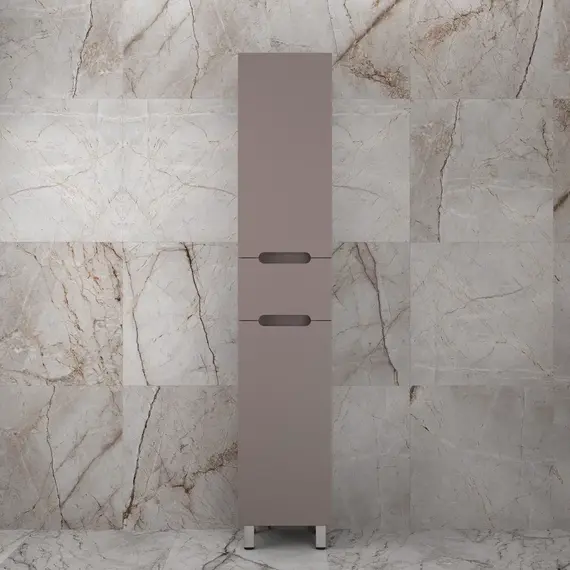 Колонна напольная "Матис" 36 см 1 ящик, тауп темный, PLUS, ЭМАЛЬ