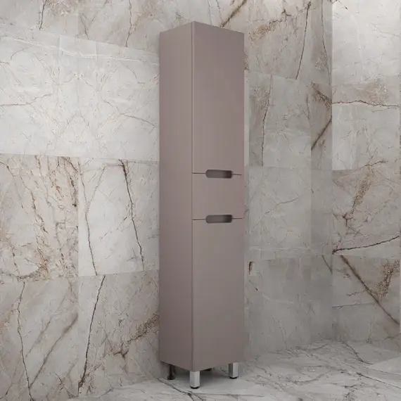 Колонна напольная "Матис" 36 см 1 ящик, тауп темный, PLUS, ЭМАЛЬ