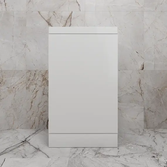 Тумба напольная "МОНО 50" с раковиной ASTI 50, белый глянец