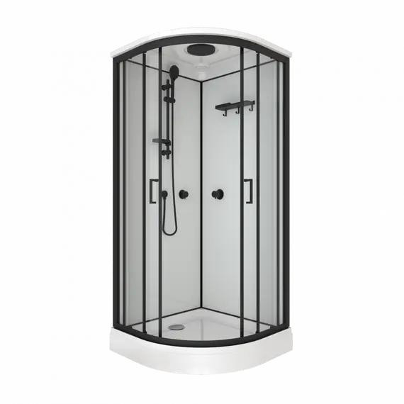 Душевая кабина Triton ПРАЙМ-БЛЭК 90*90 А  стекло прозрачное