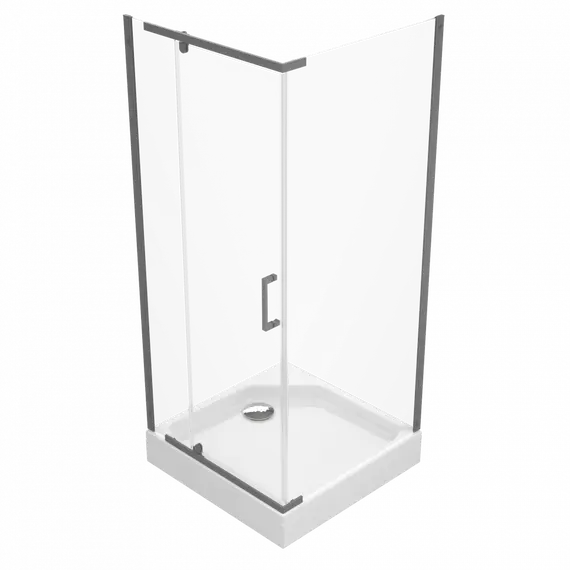 Душевое ограждение  Triton "ТЕРРА-ГРАФИТ" (низкий поддон) 90х90 квадрат