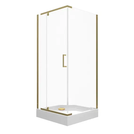 Душевое ограждение  Triton "ТЕРРА-ГОЛД" (низкий поддон) 90х90 квадрат
