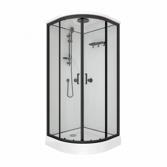Душевая кабина Triton ПРАЙМ-БЛЭК 90*90 А  стекло прозрачное