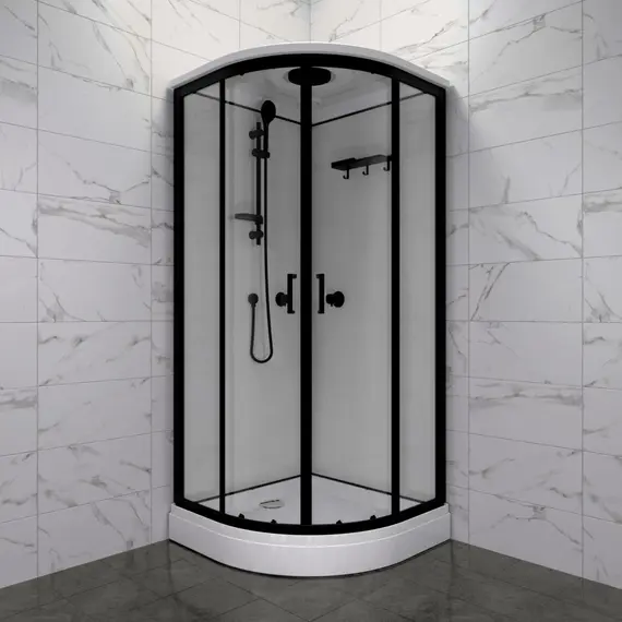 Душевая кабина Triton ПРАЙМ-БЛЭК 90*90 А  стекло прозрачное