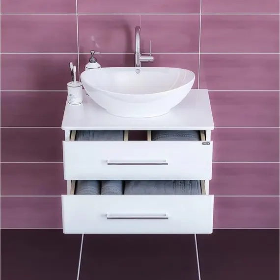 Тумба подвесная СанТа Вегас 70 со столешницей , без раковины