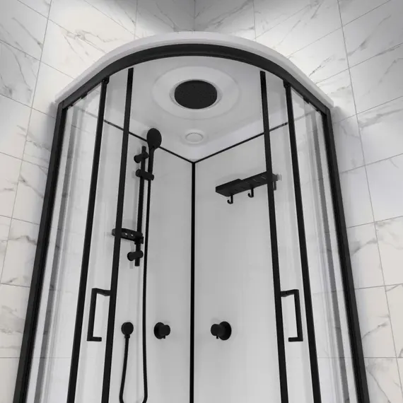 Душевая кабина Triton ПРАЙМ-БЛЭК 90*90 А  стекло прозрачное