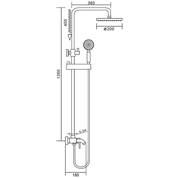 Душевая стойка Frap F2416