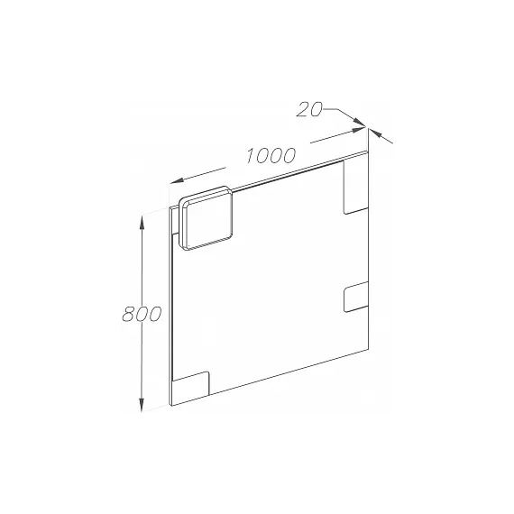 Зеркало Smile Санторини 100