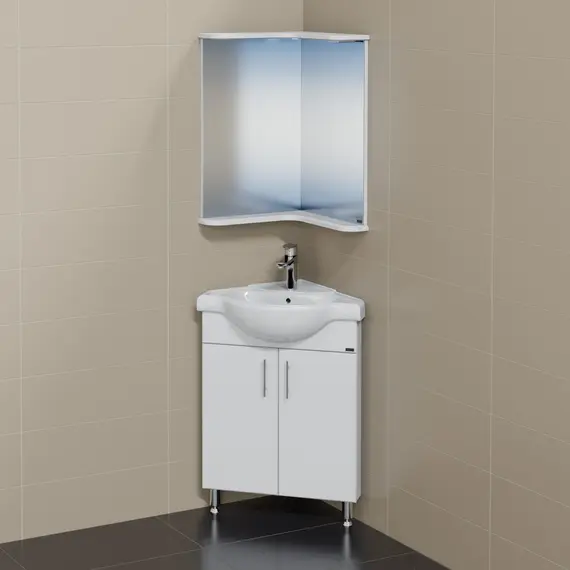 Тумба напольная СанТа Аврора 65 угловая, без раковины