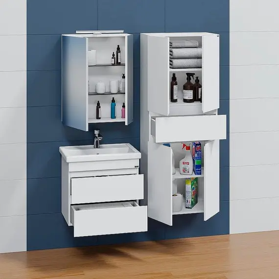 Тумба подвесная СанТа Марс 60 с 2 ящиками , без раковины