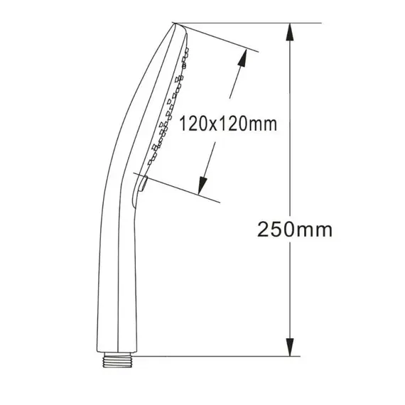 Лейка душевая ACWEN без шланга  золото