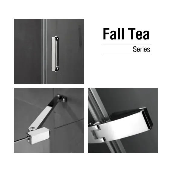 Душевой уголок Gemy Fall Tea прозрачное стекло 100*80