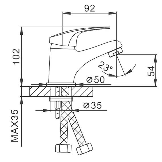 Смеситель для раковины Frap F1039-B
