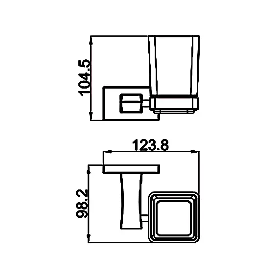 Стакан для ванной Gappo G0706-6 настенный