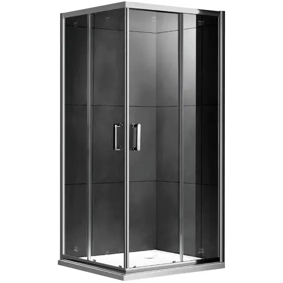 Душевой уголок Gemy Victoria квадратный поддон прозрачное стекло 100х100