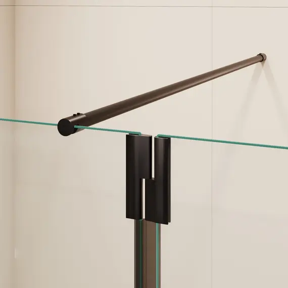 Душевая перегородка RGW WA-054B (WA-010B + Z-072B) прозрачное/черный