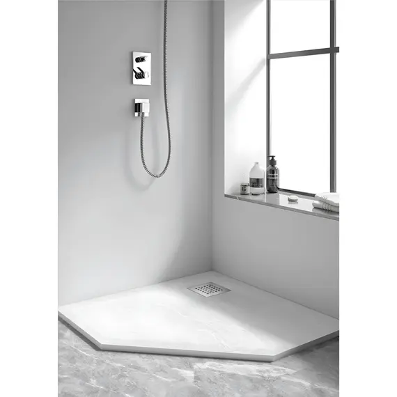 Душевой поддон трапеция STONE TRAY-W