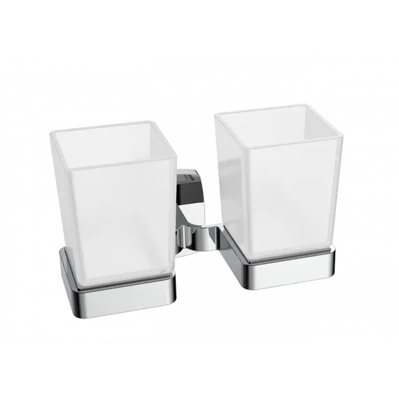 Стакан Двойной Подвесной Ceramalux CUBE 12603