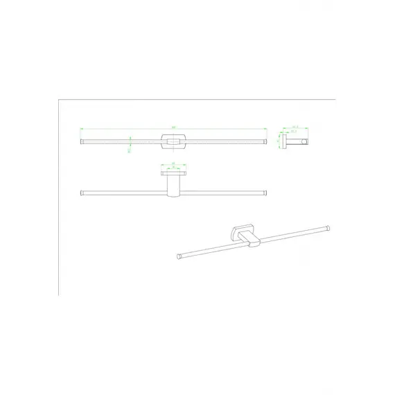 Полотенцедержатель Ceramalux AZZURO 95608