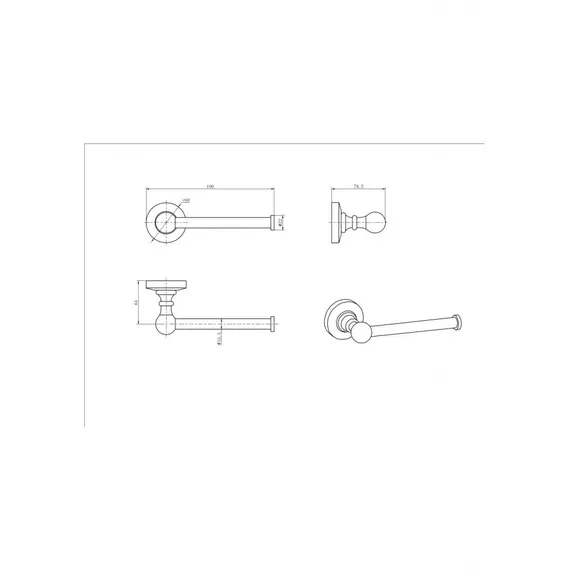 Бумагодержатель Ceramalux CAPS 51307A