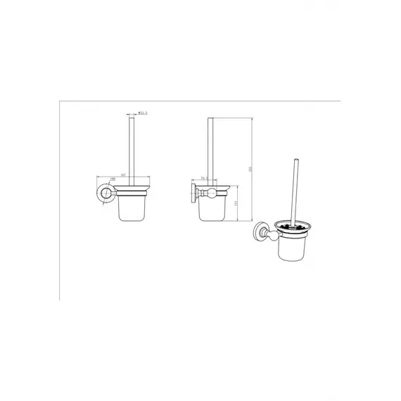 Ёршик подвесной Ceramalux CAPS 51313