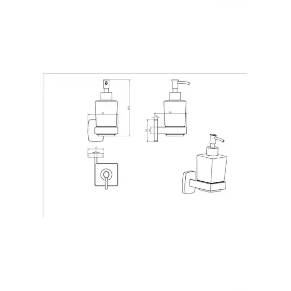 Дозатор Ceramalux CUBE 12612