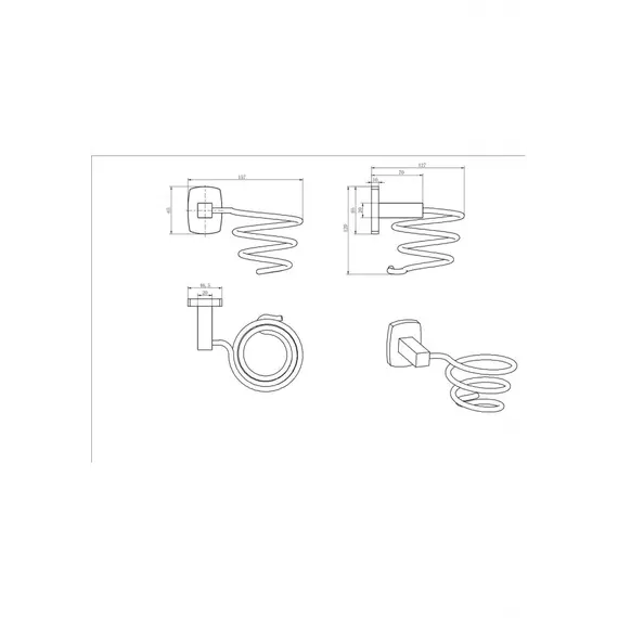 Держатель для фена Ceramalux CUBE 12616