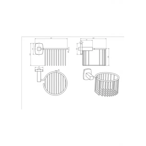 Держатель Для Освежителя Ceramalux CUBE 12617