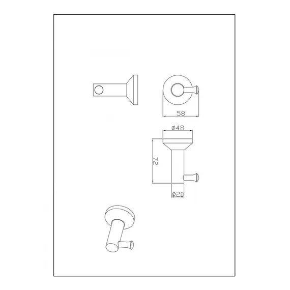 Крючок Ceramalux FLEUR 78301